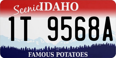 ID license plate 1T9568A