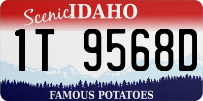ID license plate 1T9568D