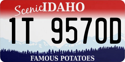 ID license plate 1T9570D