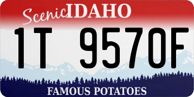 ID license plate 1T9570F