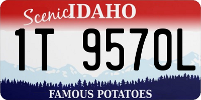 ID license plate 1T9570L