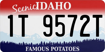 ID license plate 1T9572T