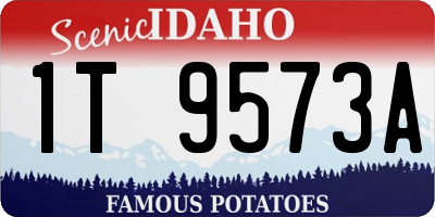 ID license plate 1T9573A