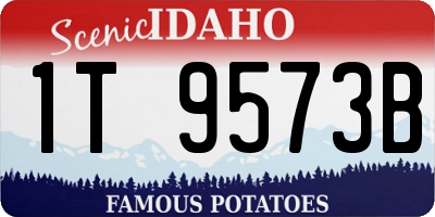 ID license plate 1T9573B