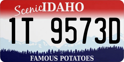 ID license plate 1T9573D