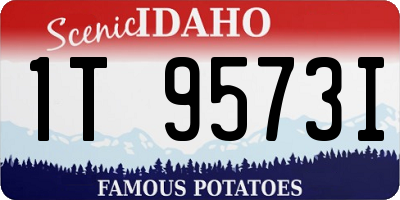 ID license plate 1T9573I