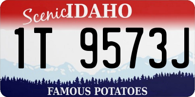 ID license plate 1T9573J