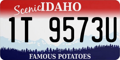 ID license plate 1T9573U
