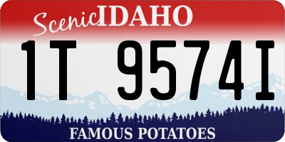 ID license plate 1T9574I