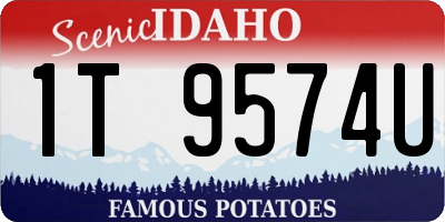 ID license plate 1T9574U