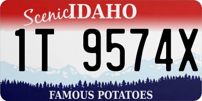 ID license plate 1T9574X