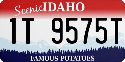 ID license plate 1T9575T