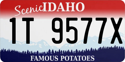 ID license plate 1T9577X