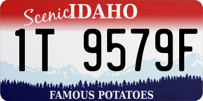ID license plate 1T9579F