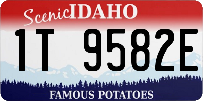 ID license plate 1T9582E