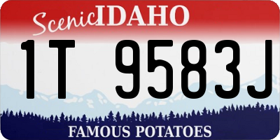 ID license plate 1T9583J