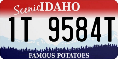 ID license plate 1T9584T