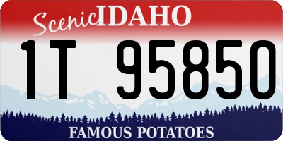 ID license plate 1T9585O
