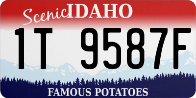 ID license plate 1T9587F