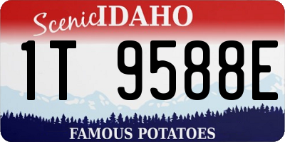 ID license plate 1T9588E