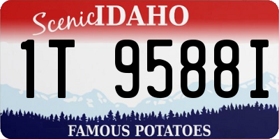ID license plate 1T9588I