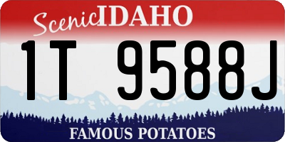 ID license plate 1T9588J
