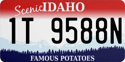 ID license plate 1T9588N