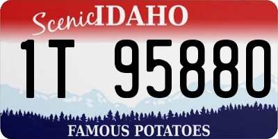 ID license plate 1T9588O