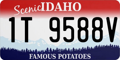 ID license plate 1T9588V