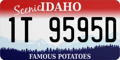 ID license plate 1T9595D