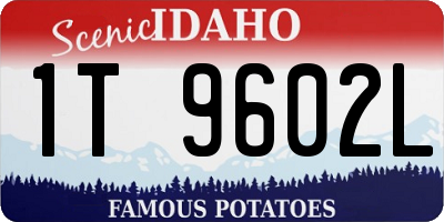 ID license plate 1T9602L