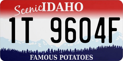 ID license plate 1T9604F