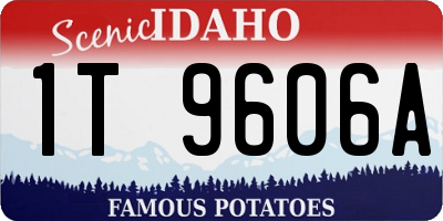 ID license plate 1T9606A