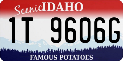 ID license plate 1T9606G