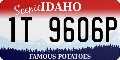 ID license plate 1T9606P