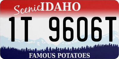 ID license plate 1T9606T