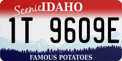 ID license plate 1T9609E