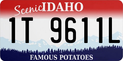 ID license plate 1T9611L