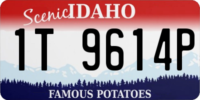 ID license plate 1T9614P