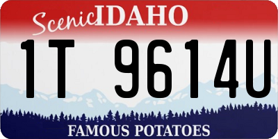 ID license plate 1T9614U