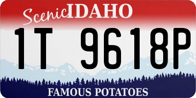 ID license plate 1T9618P