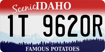 ID license plate 1T9620R