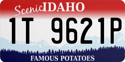 ID license plate 1T9621P