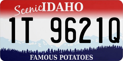 ID license plate 1T9621Q