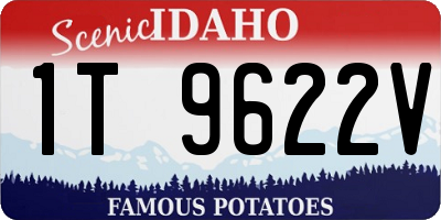 ID license plate 1T9622V