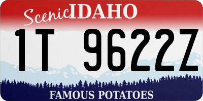 ID license plate 1T9622Z