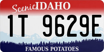 ID license plate 1T9629E