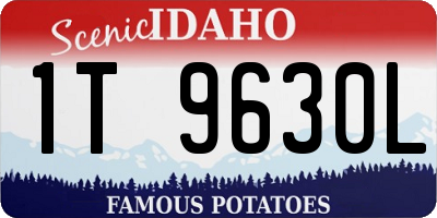 ID license plate 1T9630L