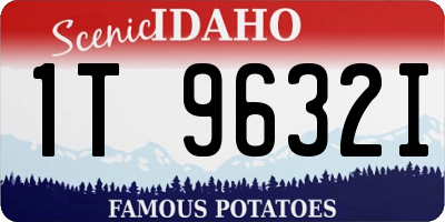 ID license plate 1T9632I