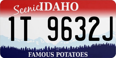 ID license plate 1T9632J